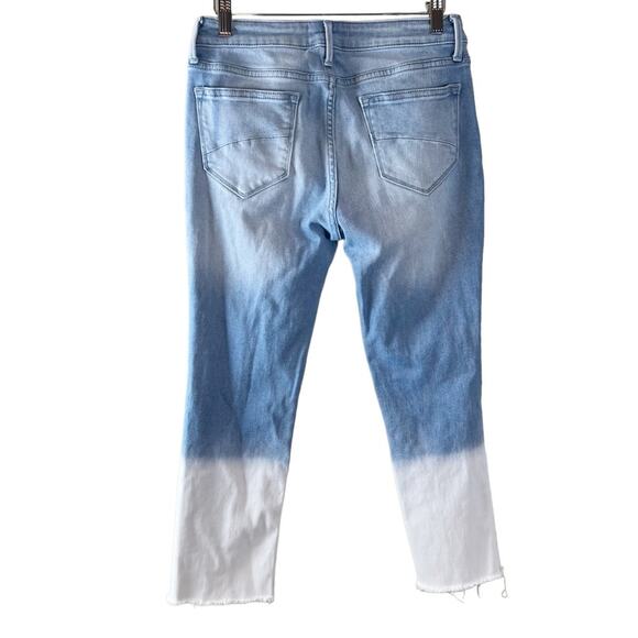 Driftwood‎ Womens 27x25 Candace Cropped Raw Hem Denim Jeans Dip Dye Ombre - Picture 5 of 7
